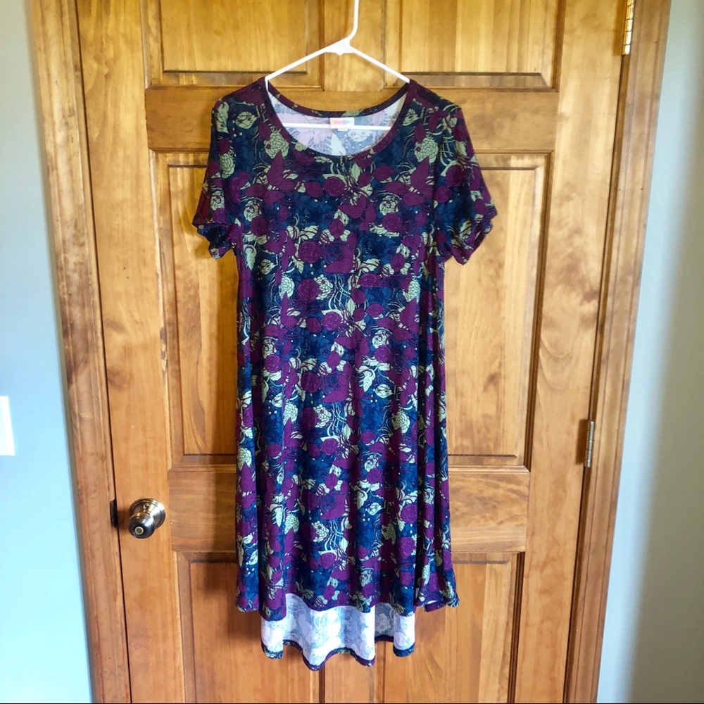 LulaRoe floral purple blue green Carly!